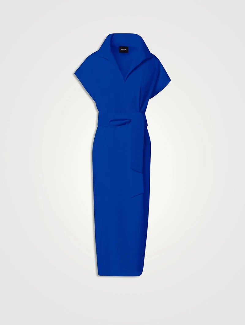 Cotton Silk Midi Dress