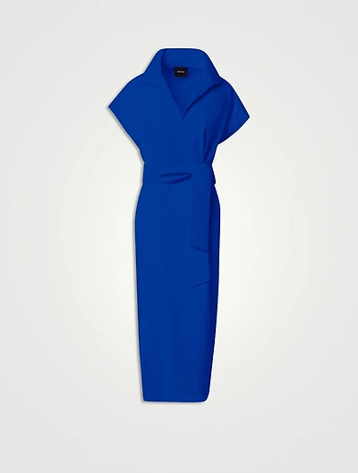 Cotton Silk Midi Dress