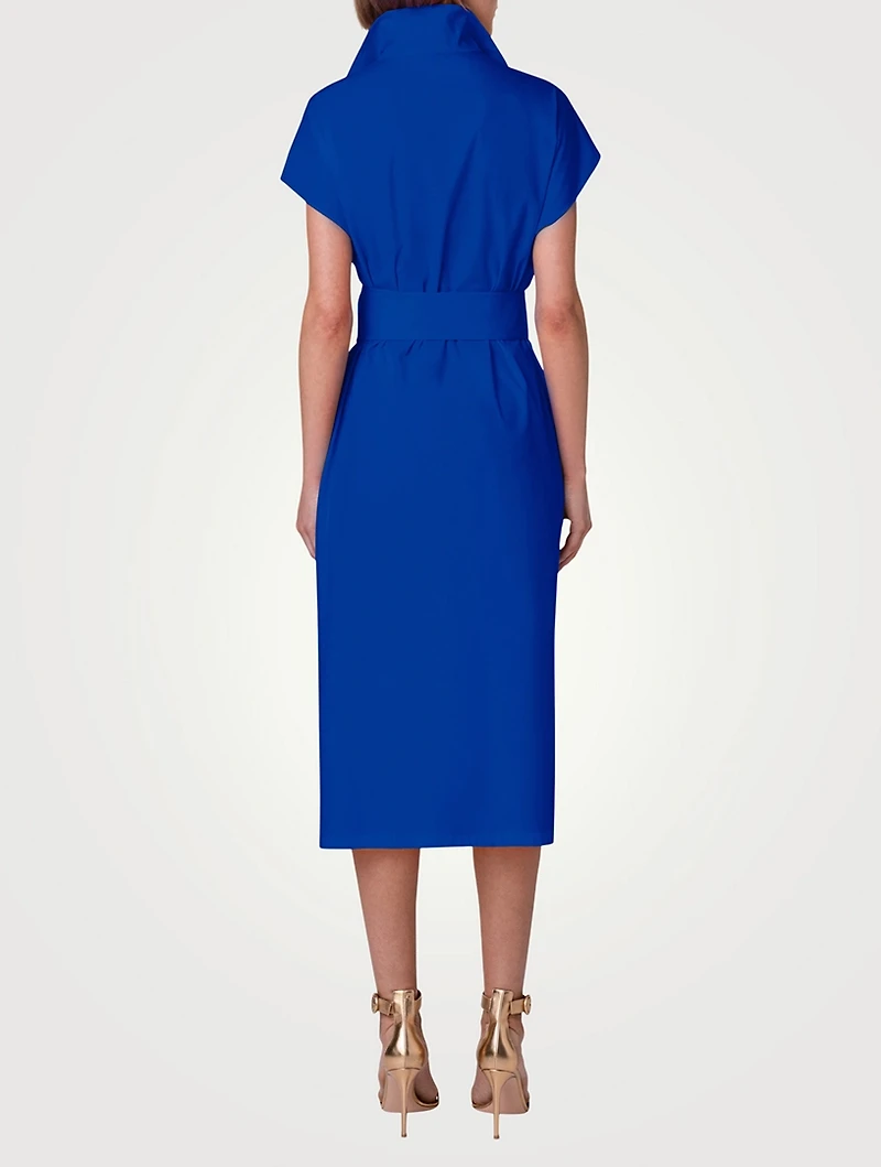 Cotton Silk Midi Dress