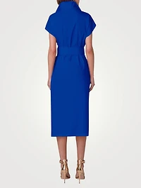 Cotton Silk Midi Dress