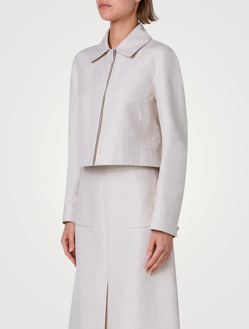 Lewitt Double-Face Cropped Jacket