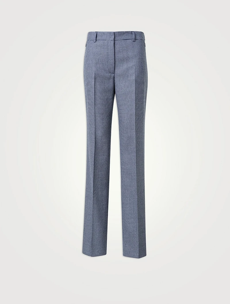 Meghan Cashmere Straight-Leg Trousers