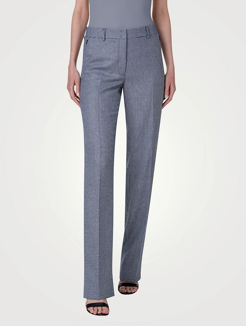 Meghan Cashmere Straight-Leg Trousers
