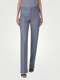 Meghan Cashmere Straight-Leg Trousers