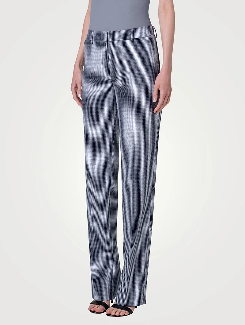 Meghan Cashmere Straight-Leg Trousers