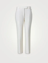 Francy Wool Double-Face Bootcut Trousers