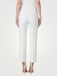 Francy Wool Double-Face Bootcut Trousers