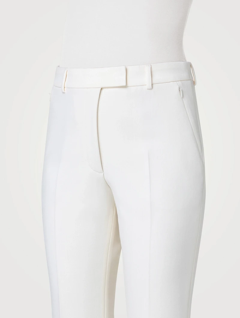 Francy Wool Double-Face Bootcut Trousers