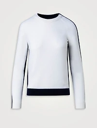 Two-Tone Cashmere Sweater