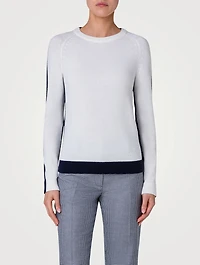 Two-Tone Cashmere Sweater