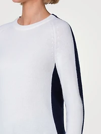 Two-Tone Cashmere Sweater