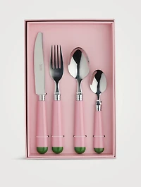 Pink And Green Cutlery