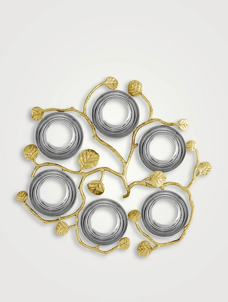 Botanical Leaf Seder Plate
