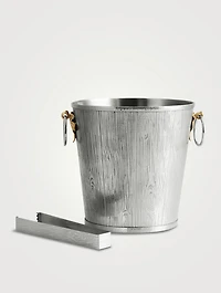 Ivy and Oak Bucket With Tongs