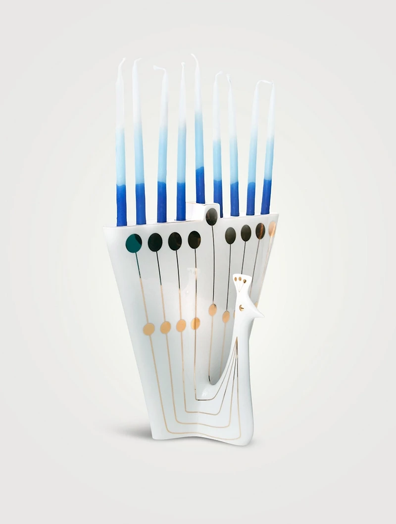 Peacock Menorah