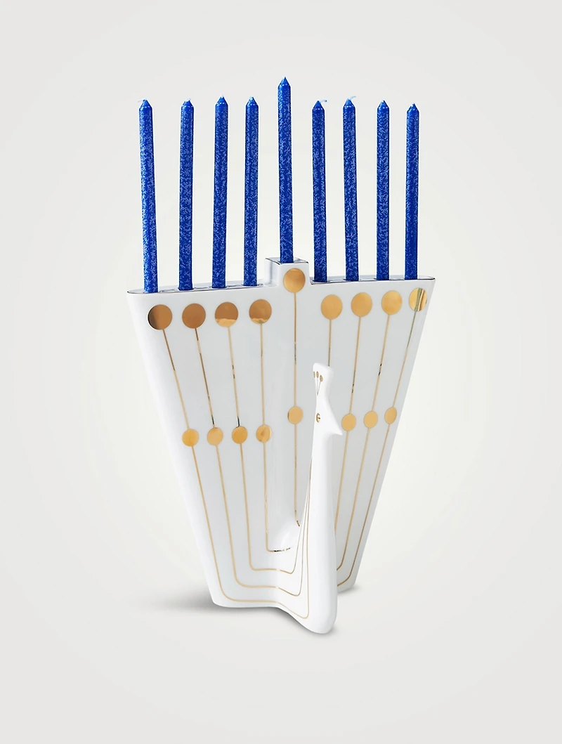 Peacock Menorah