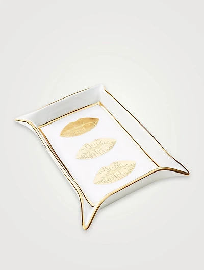 Lips Porcelain Valet Tray