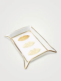 Lips Porcelain Valet Tray