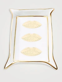 Lips Porcelain Valet Tray