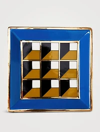 Arcade Square Porcelain Tray