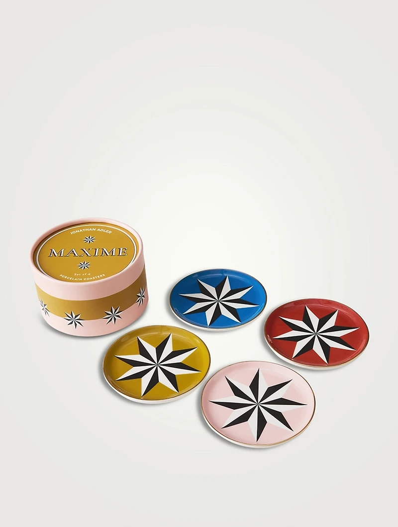 Maxime Star Porcelain Coasters