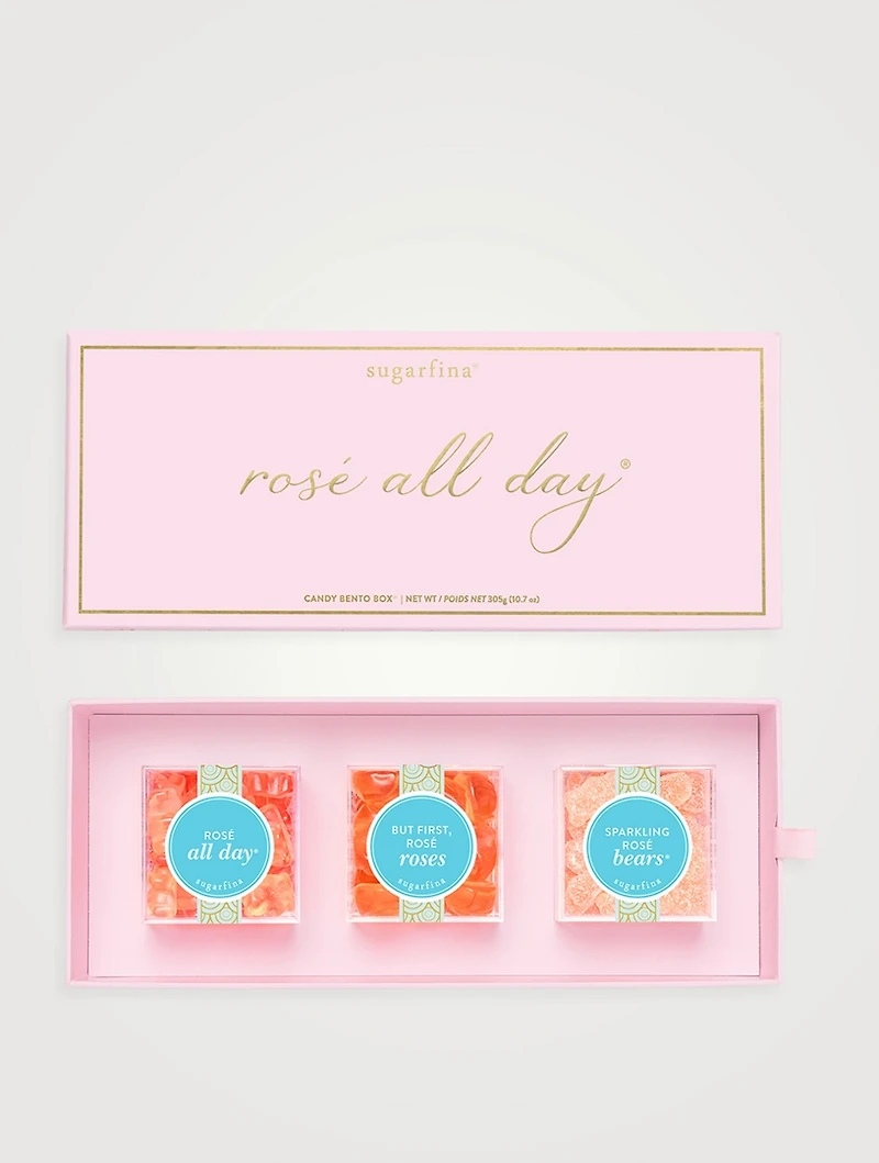 Rosé All Day Three-Piece Candy Bento Box