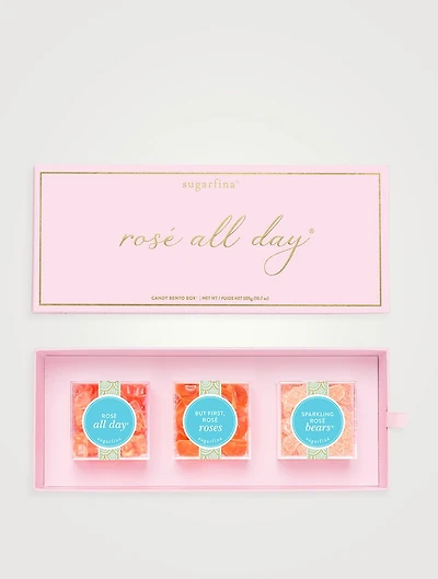 Rosé All Day Three-Piece Candy Bento Box
