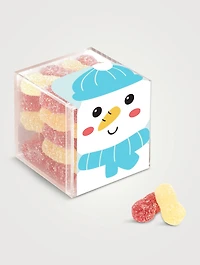 Small Snowman Gummies Candy Cube