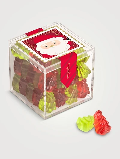 Small Santa's Trees Candy Cube