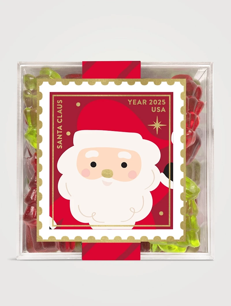Small Santa's Trees Candy Cube