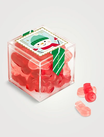 Small Snowman Gummies Candy Cube