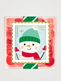Small Snowman Gummies Candy Cube