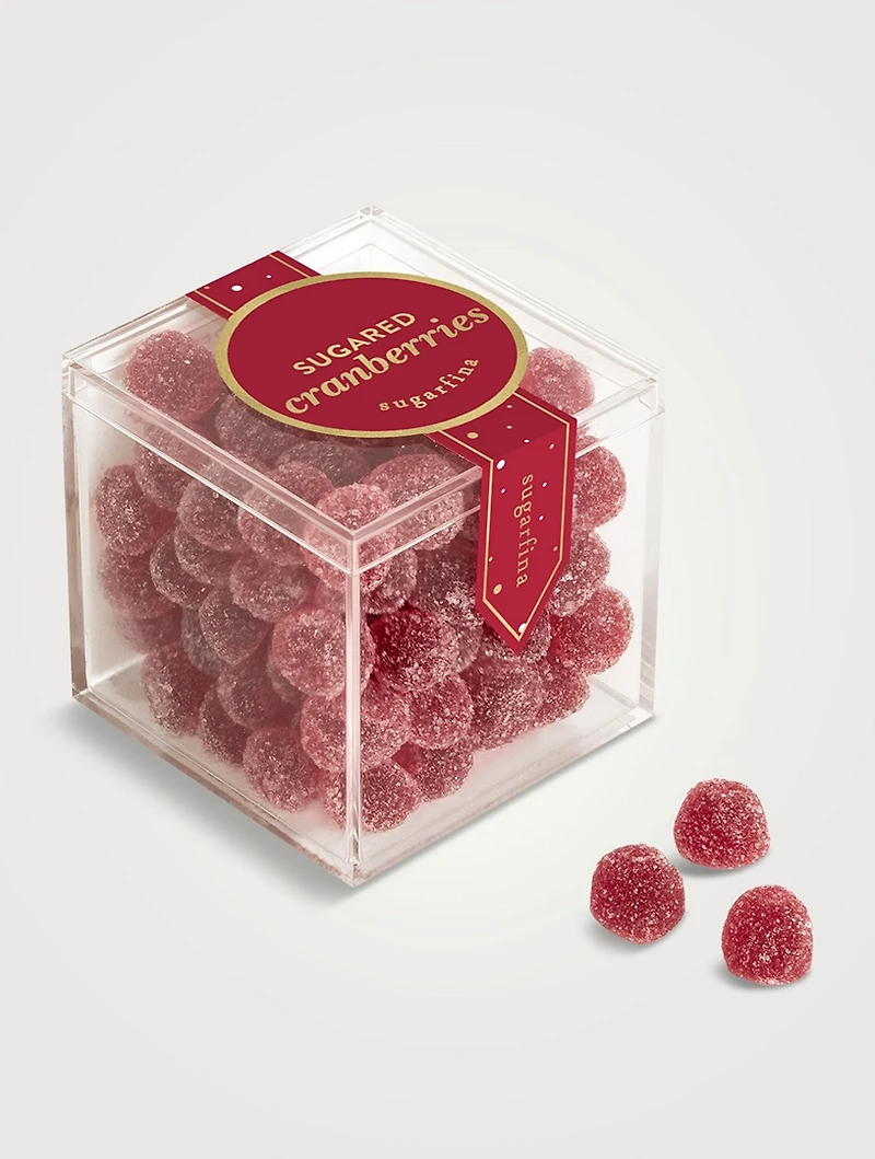 Small Sugared Cranberries Candy Cube