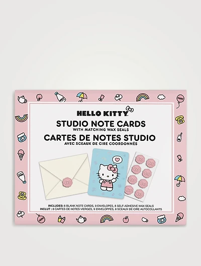 Hello Kitty Classic Pink Studio Note Cards With Wax Seals