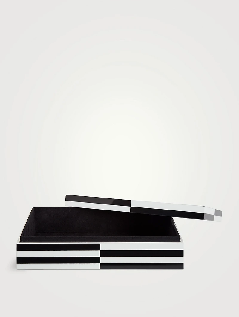 Large Op Art Lacquer Box