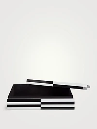 Large Op Art Lacquer Box