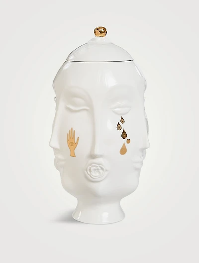 Gilded Muse Frida Porcelain Urn