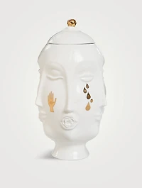 Gilded Muse Frida Porcelain Urn