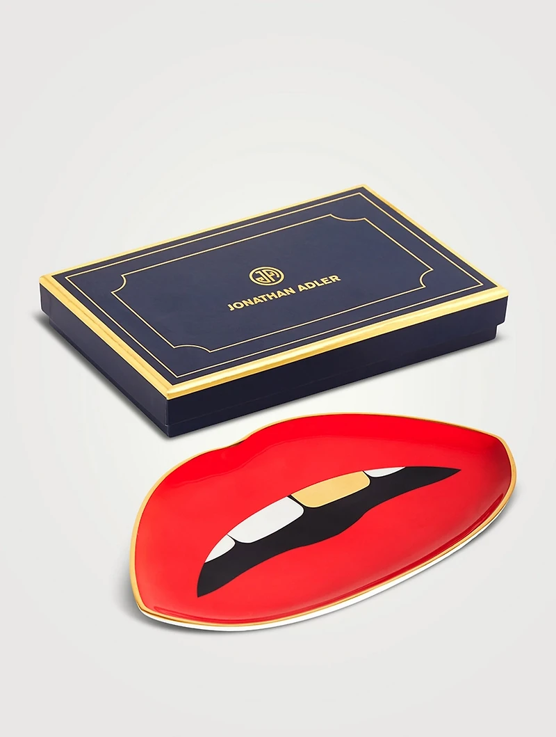 Lips Porcelain Trinket Tray