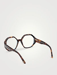 Hexagon Optical Glasses With Blue Block Lenses