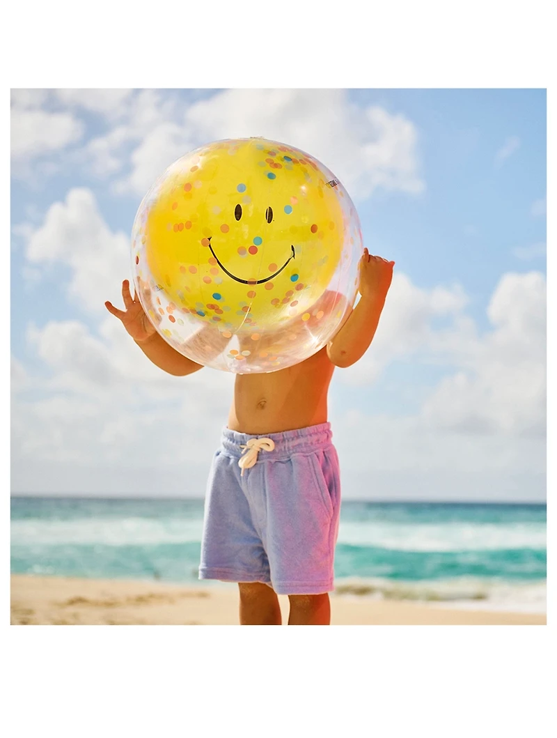 Smiley Face 3D Inflatable Beach Ball