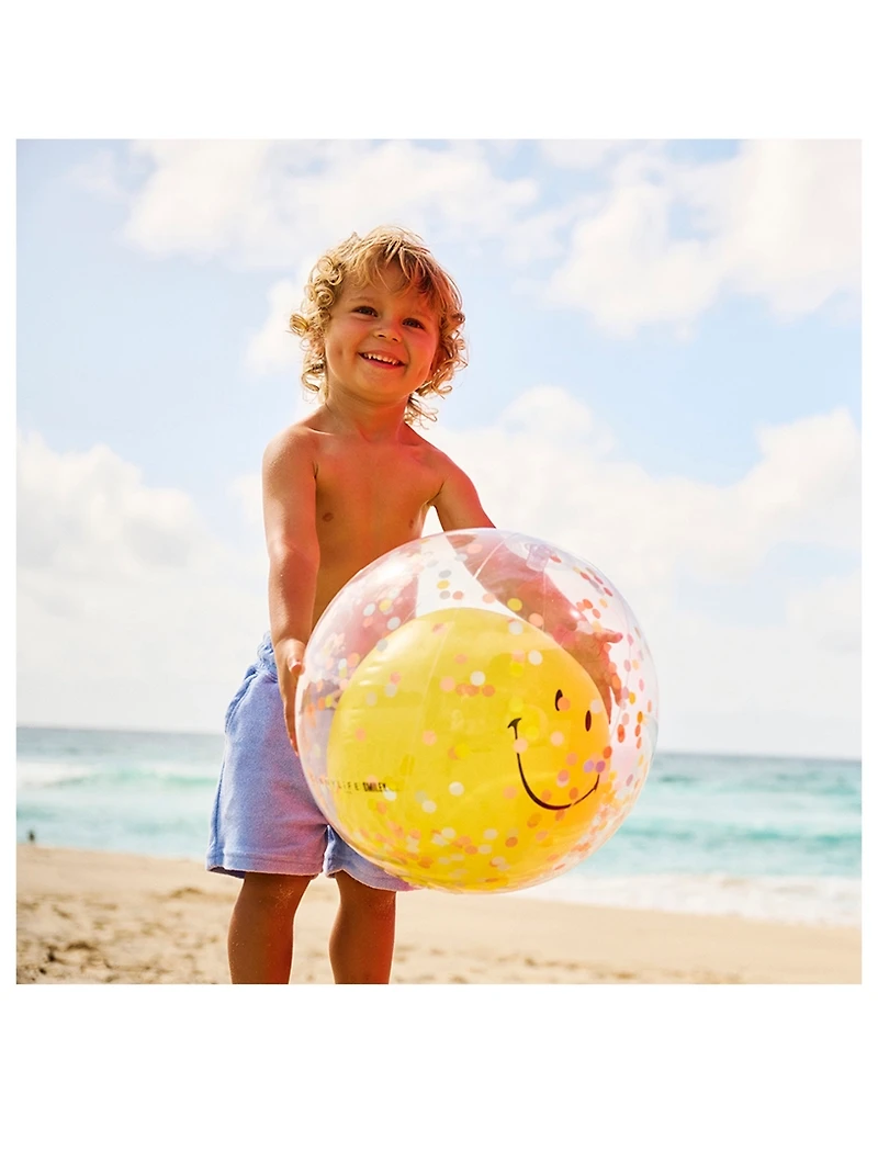 Smiley Face 3D Inflatable Beach Ball