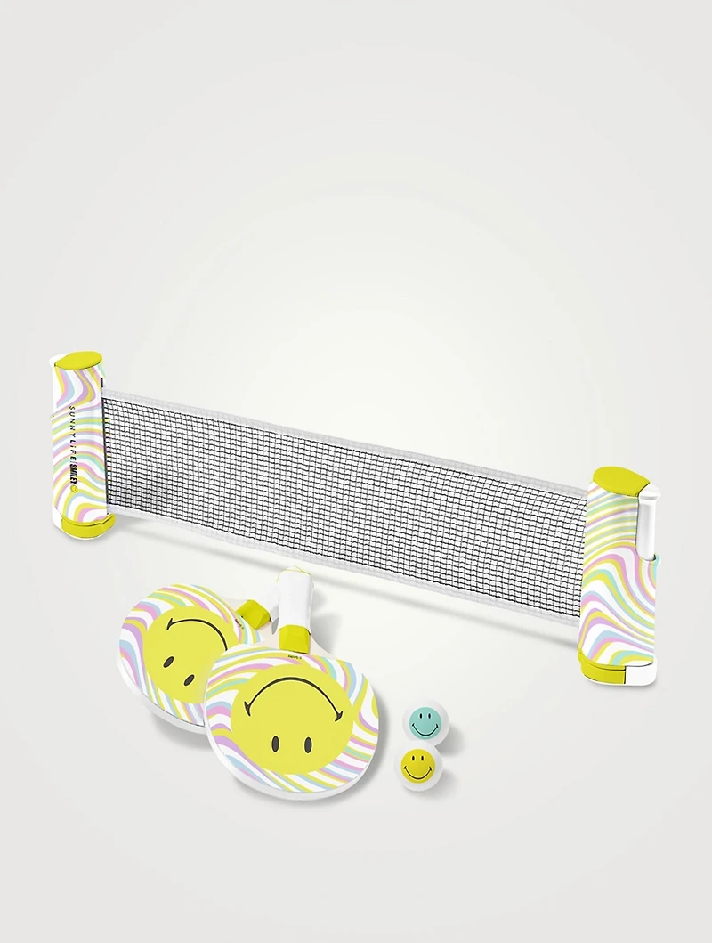 Smiley Play On Table Tennis Set