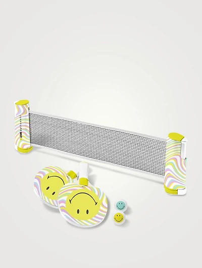 Smiley Play On Table Tennis Set