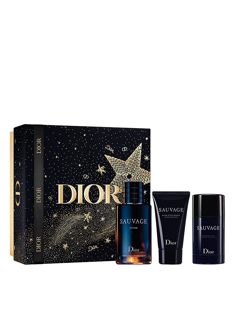 Sauvage Parfum, Aftershave & Deodorant Fragrance Set