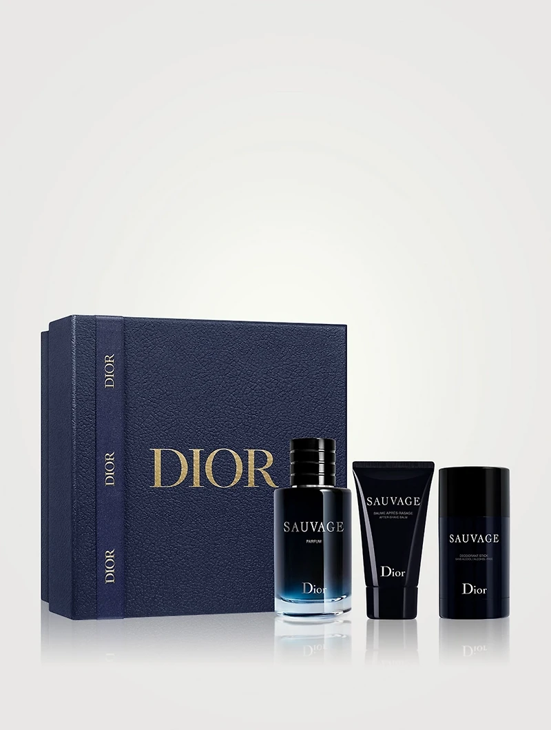 Sauvage Gift Set - Parfum, After-Shave Balm & Deodorant Stick