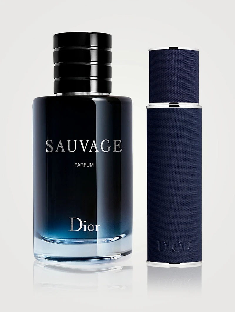 Sauvage Parfum and Travel Spray Set
