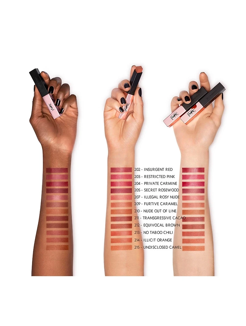 Rouge Pur Couture Slim Glow Matte - Illicit Nudes Collection