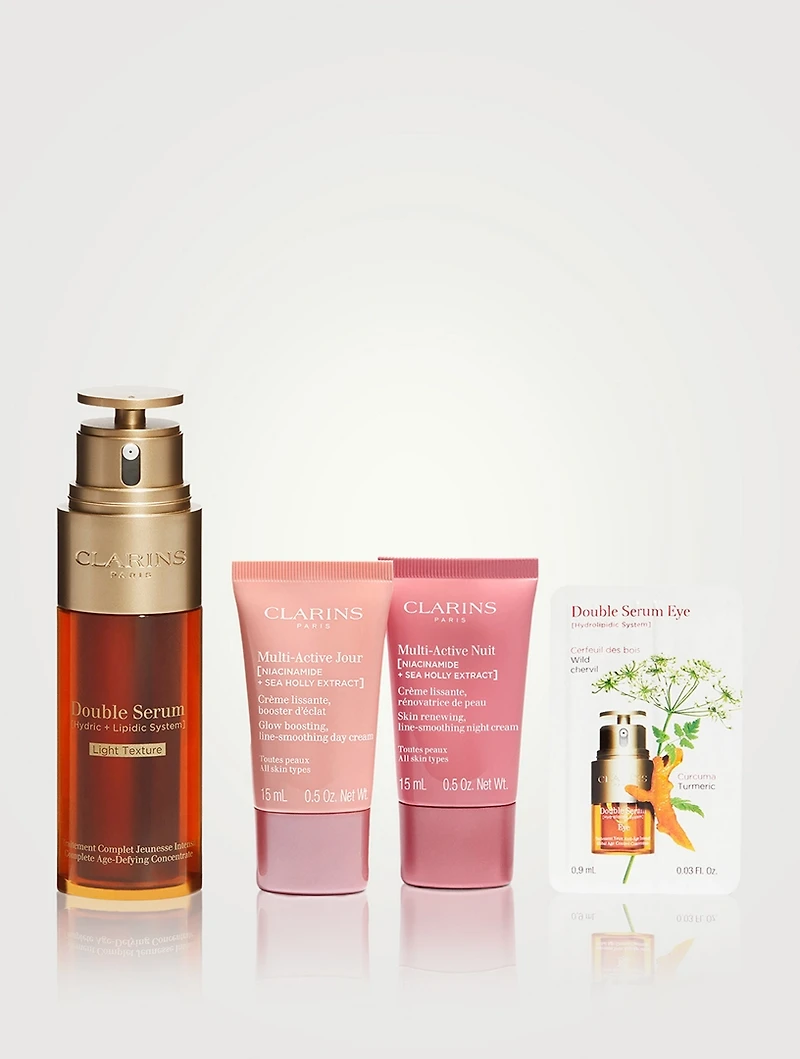 Double Serum Light Texture & Multi-Active Age-Defying set