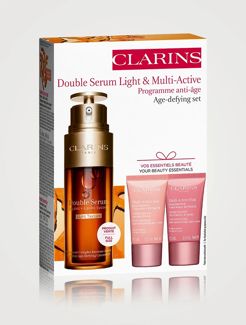 Double Serum Light Texture & Multi-Active Age-Defying set